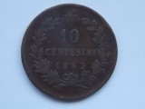 10 CENTESIMI 1863 ITALIA