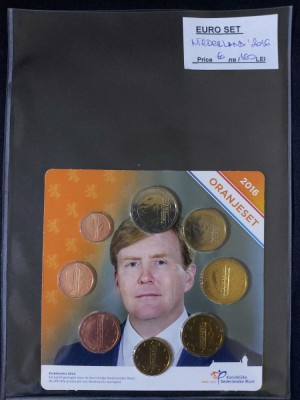Olanda 2016 - Set complet de euro bancar de la 1 cent la 2 euro foto