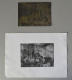 Gravura si placa sa de zinc anii 1970-1980