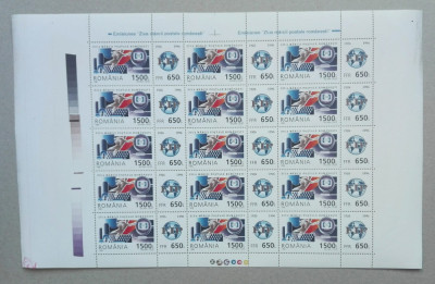 TIMBRE ROM&amp;Acirc;NIA LP1418a /1996 Ziua mărcii poștale COALĂ 15 timbre +15viniete MNH foto