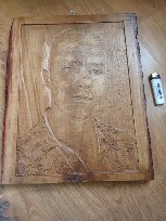 Tablou sculptat din lemn masiv (retur)
