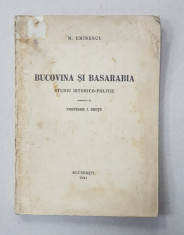 BUCOVINA SI BASARABIA de MIHAI EMINESCU (1941) foto