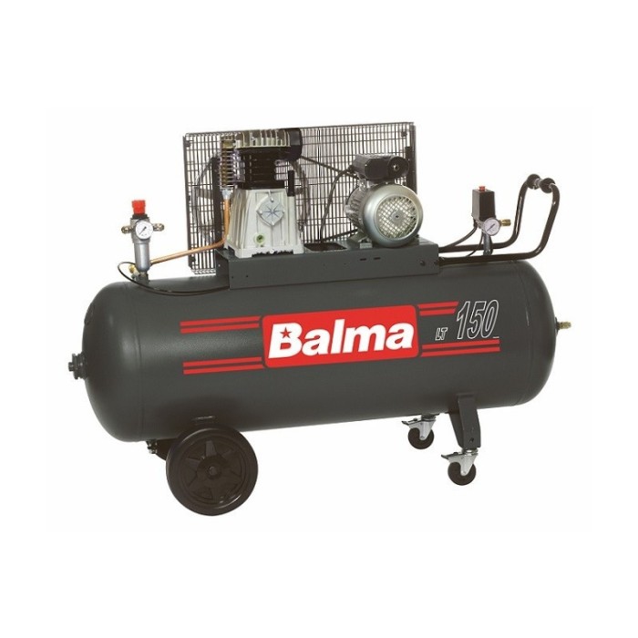 Compresor de aer NS19S-150 CM3 BALMA, debit aer aspirat 393 l/min, capacitate butelie 150 L, presiune 10bar, 230V