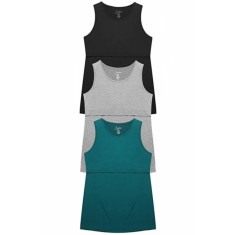 Set 3 Topuri pentru Lauze, Mamici si Gravide, fara Maneci, pentru Alaptare si Sarcina, Confortabile si Elastice, Negru, Verde, Gri Deschis, S Gri desc