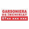 Banner Garsoniera de Inchiriat Personalizat cu Capse, Poliplan, Imprimare Latex, Rezistent