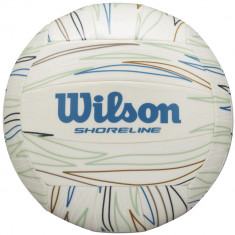 Mingi de volei Wilson Shoreline Eco Volleyball WV4007001XB alb