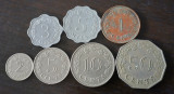 Lot 7 monede diferite Malta 3/5 Mils și 1/2/5/10/50 Cents 1972, Europa