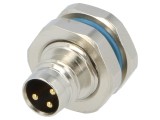 Conector M8 Tată 3 Pin pentru Montare Pe Panou