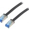 Patch cord negru 3m dublu ecranat S/FTP 6a 26AWG