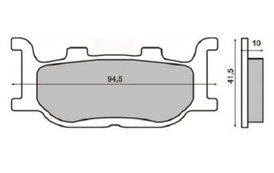 Placute frana Yamaha SR /TDR /XV /T-Max / FZ6/ XJ/ 125-1700 Skyliner 250 Cod Produs: MX_NEW 225100410RM foto