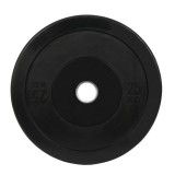 Disc Greutate Cauciuc SPORTMANN - 25 kg / 51 mm, Negru