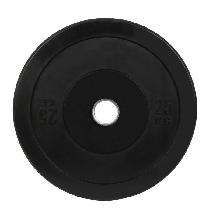 Disc Greutate Cauciuc SPORTMANN - 25 kg / 51 mm, Negru