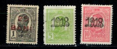 1918 - Ferdinand, supr. 1918, 25bani, set nestampilat foto