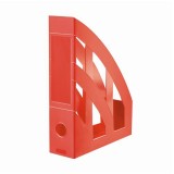 Suport reviste plastic Herlitz rosu