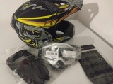 Cumpara ieftin Set Moto Enduro: Casca, Ochelari, Manusi, Cagula, Marime M (57-58cm). Protectie ECE, ABS, Ventilata. Compatibil Harley Davidson, BMW, Yamaha