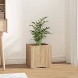 Jardiniera cutie, stejar sonoma, 40x40x40 cm, lemn compozit GartenMobel Dekor, vidaXL