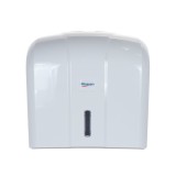 Dispenser hartie Misavan, alb, pentru prosoape pliate, plastic, 25 x 26 x 18 cm