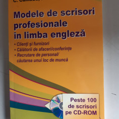 MODELE DE SCRISORI PROFESIONALE IN LIMBA ENGLEZA - C. CAILLAUD - CONTINE CD