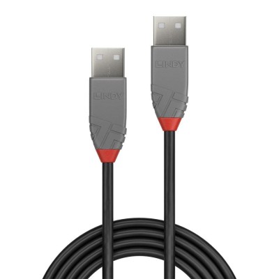 Cablu Lindy 3m USB 2.0 Type A to A, Anth, &amp;quot;LY-36694&amp;quot; (timbru verde 0.18 lei) foto