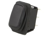 Comutator Basculant SP3T ON-OFF-ON 10A/28VDC Negru IP65