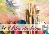 Bloc desen A4 12 file, 250g/mp
