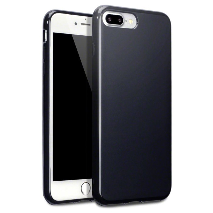 Husa iPhone 8 / iphone 7 tip carcasa slim din silicon mat, Negru