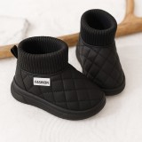 Cumpara ieftin Cizmulițe negre pentru copii &ndash; model Fashion (Marime Disponibila: Marimea 25)