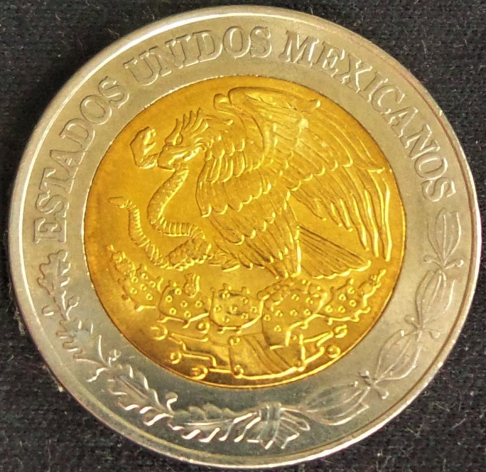 Moneda bimetal 1 NUEVO PESO - MEXIC, anul 2017 *cod 1054 = A.UNC