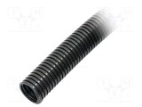 Tub de protecţie poliamidă 6 neagră 13 HELLERMANNTYTON -40&divide;120&deg;C