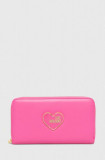 Cumpara ieftin Love Moschino portofel femei, culoarea roz