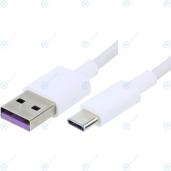 Cablu de date USB Huawei tip C 1 metru alb HL1289 foto