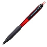 Pix Jetstream Uni-ball SXN-101, 0. 7mm, cu mecanism, corp in culoarea scrisului, grip cauciucat, rosu