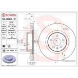 Set disc frana Tesla Model S (5yjs) 09.12-, Model X (5yjx) 09.13-, Fata, 355X32mm, ventilat, BREMBO