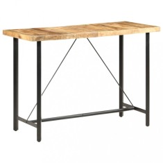 Masa de bar, 150x70x107 cm, lemn de mango nefinisat