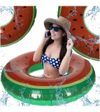 Colac gonflabil pentru adulti, model pepene verde, 110cm, Oem