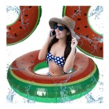 Colac gonflabil pentru adulti, model pepene verde, 110cm