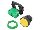 Comutator Buton Apăsare 22mm Galben