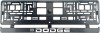 Set 2 bucati, suport numar inmatriculare Carbon, DODGE, Autohelix MSA
