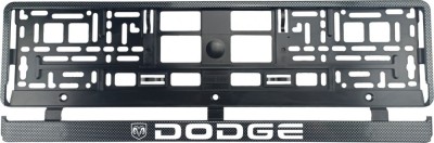 Set 2 bucati, suport numar inmatriculare Carbon, DODGE foto