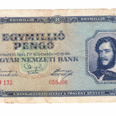 Bancnota Ungaria 1000000 pengo 16 noiembrie 1945, circulata, stare buna