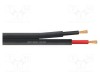 Cablu difuzor 2x2,5mm&sup2; litat negru PVC Reds Music 500m