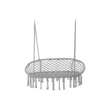Leagan tip scaun, dublu,&nbsp;gri, max 300 kg, 110x62x73 cm