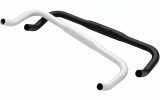 Ghidon Bicicleta Bull Horn Aluminiu 400mm, 31.8mm OverSize, Alb