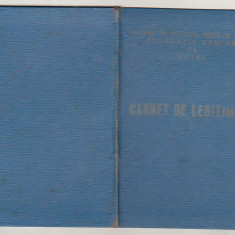 bnk div UCFS Federatia romana de Volei - Carnet de legitimare 1960