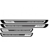 Set 4 stickere protectii praguri gri pentru Audi A3, Creative Rey&reg; crom
