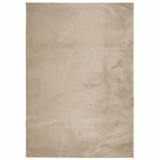Cumpara ieftin Covor HUARTE, fir scurt, moale si lavabil, nisipiu, 140x200 cm