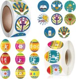 Set de 2 role cu stickere pentru Paste Seasboes, 1000 piese, hartie, multicolor