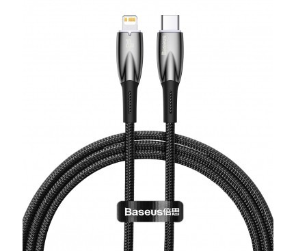Cablu incarcare si transfer Baseus Glimmer, USB Type-C/Lightning