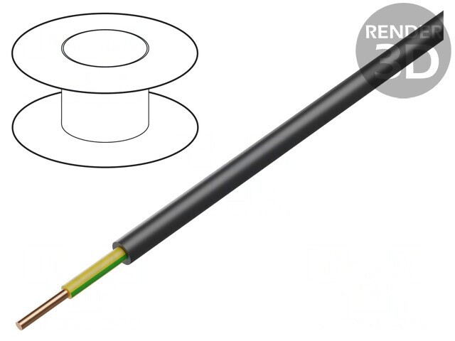 Cablu Electric NYY 1G16mm2 Cu PVC Negru
