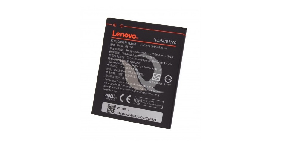 Audiosystem BATTERIA PILA per LENOVO Compatibile con modelli LEMON K3 K5 PLUS K32C30 BL259 2750MAH NUOVA